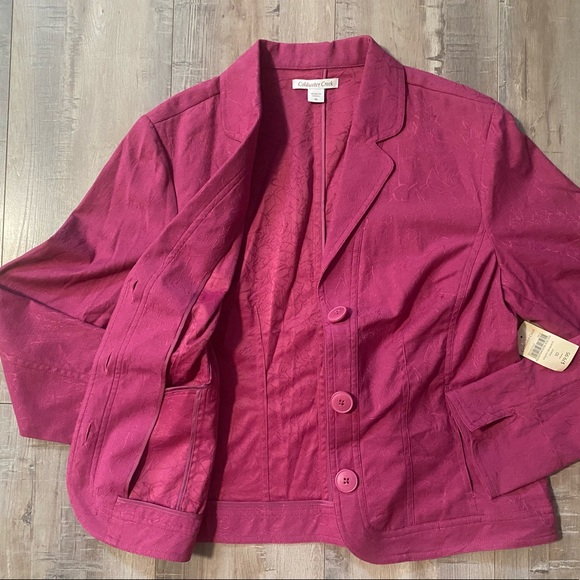 NWT- COLDWATER CREEK Classic Jacquard Blazer - Picture 8 of 9